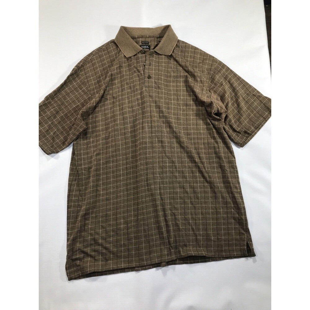 Bolle Polo Shirt Men's Size L Short Sleeve Collared Quick Dry Athletic Golfing